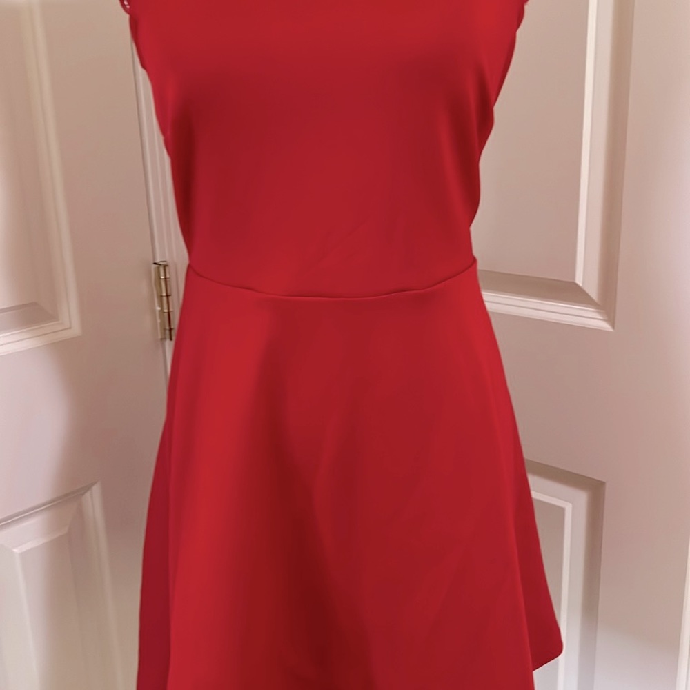 Red summer dress